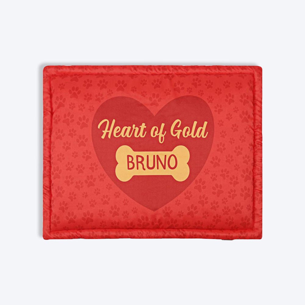 HUFT Heart of Gold Personalised Dog & Cat Mat - Heads Up For Tails