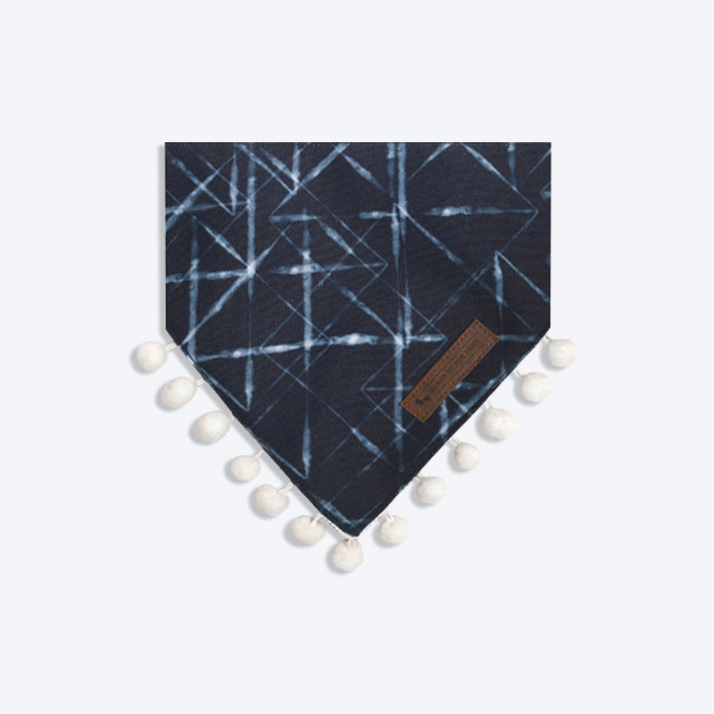 HUFT Indian Collective Dog Bandana - Indigo Dark Navy - Heads Up For Tails