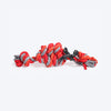 HUFT Knotty Challenge Rope Toy - Orange/ Grey - 22 cm - Heads Up For Tails