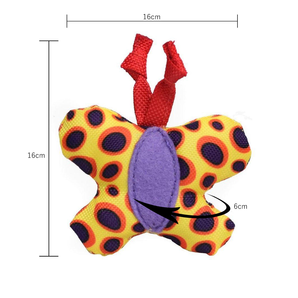 HUFT Meow Monsters Butterfly Cat Toy Made from Recycled Cotton - Heads Up For Tails