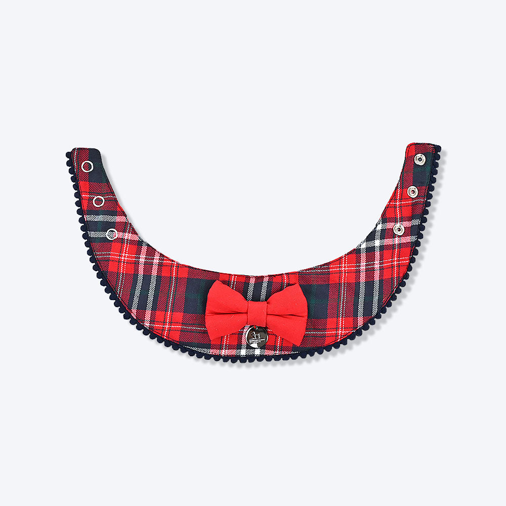 HUFT Merry All Around Pet Scarf (Red and Blue) - Heads Up For Tails