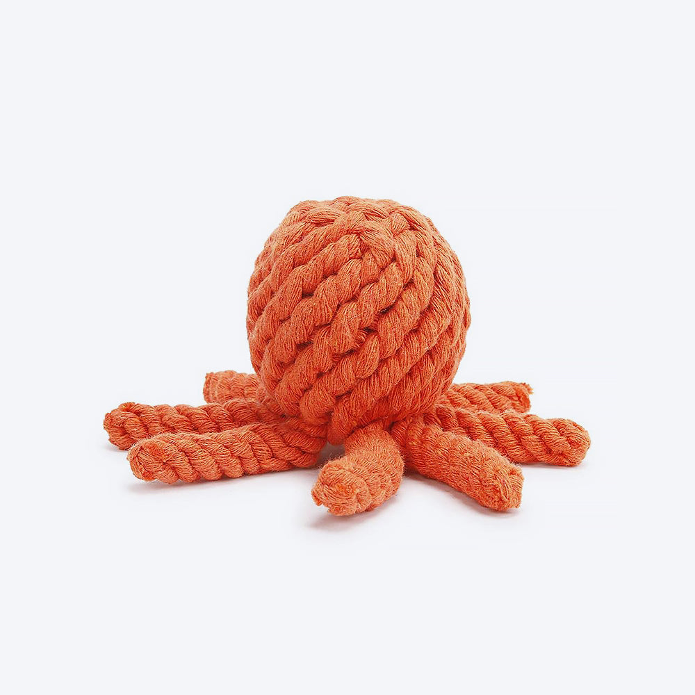 HUFT Ollie the Octopus Dog Rope Toy - 13 cm - Heads Up For Tails