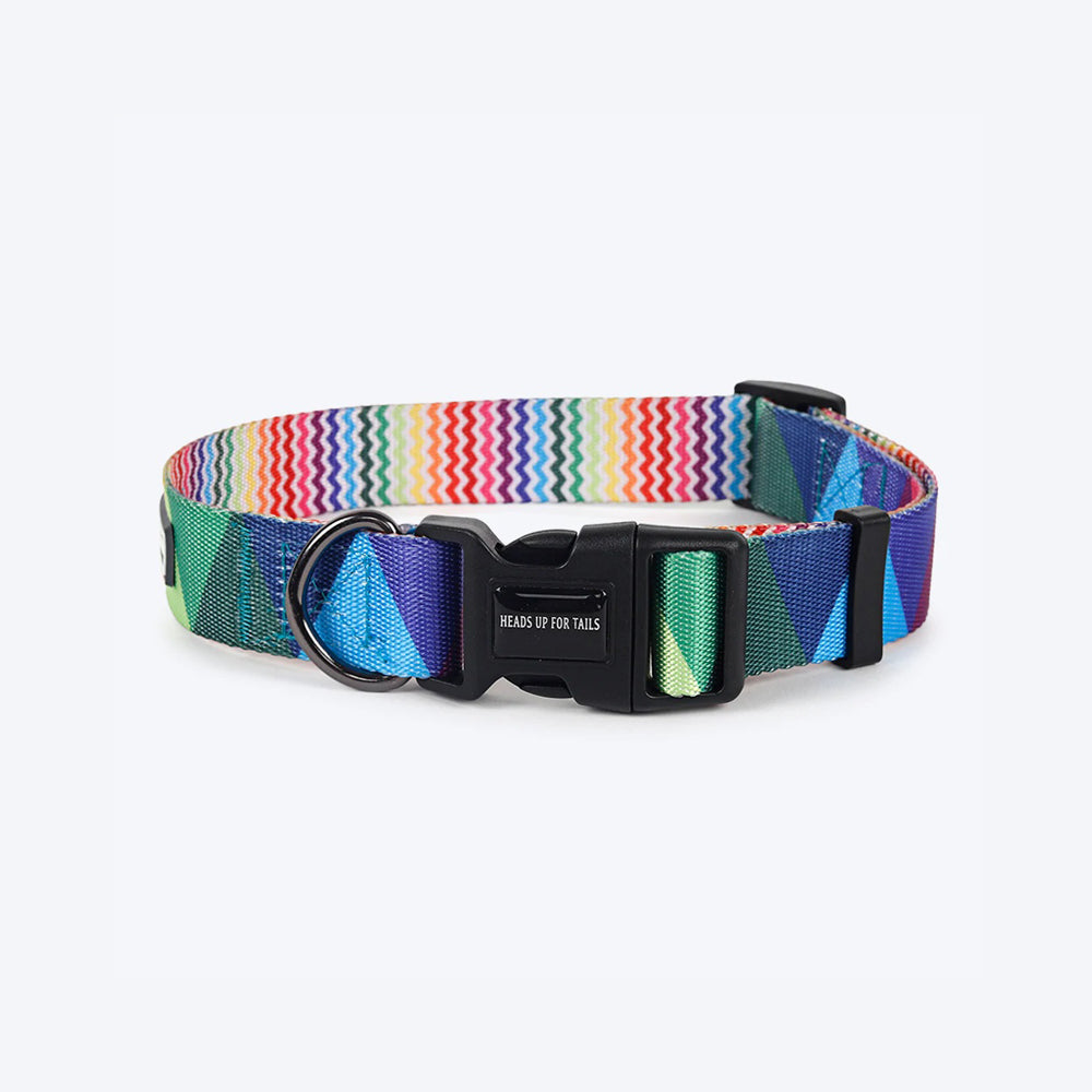 HUFT Over the Rainbow Nylon Dog Collar - Heads Up For Tails