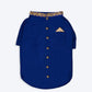 HUFT Personalised Blue Bandh Gala with Gold Pocket Square and Detailing - Heads Up For Tails