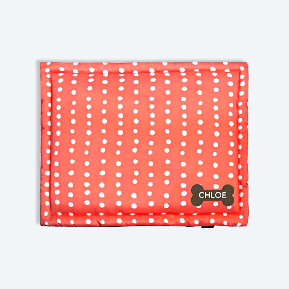 HUFT Personalised Polka Dot Dog & Cat Mat - Heads Up For Tails
