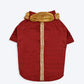 HUFT Personalised Red Kurta with Sequins and Dupatta - Heads Up For Tails