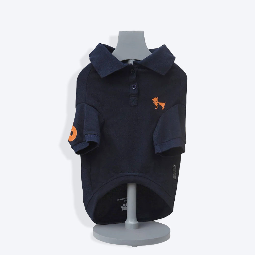 HUFT Polo Dog T-Shirt - Navy Blue - Heads Up For Tails