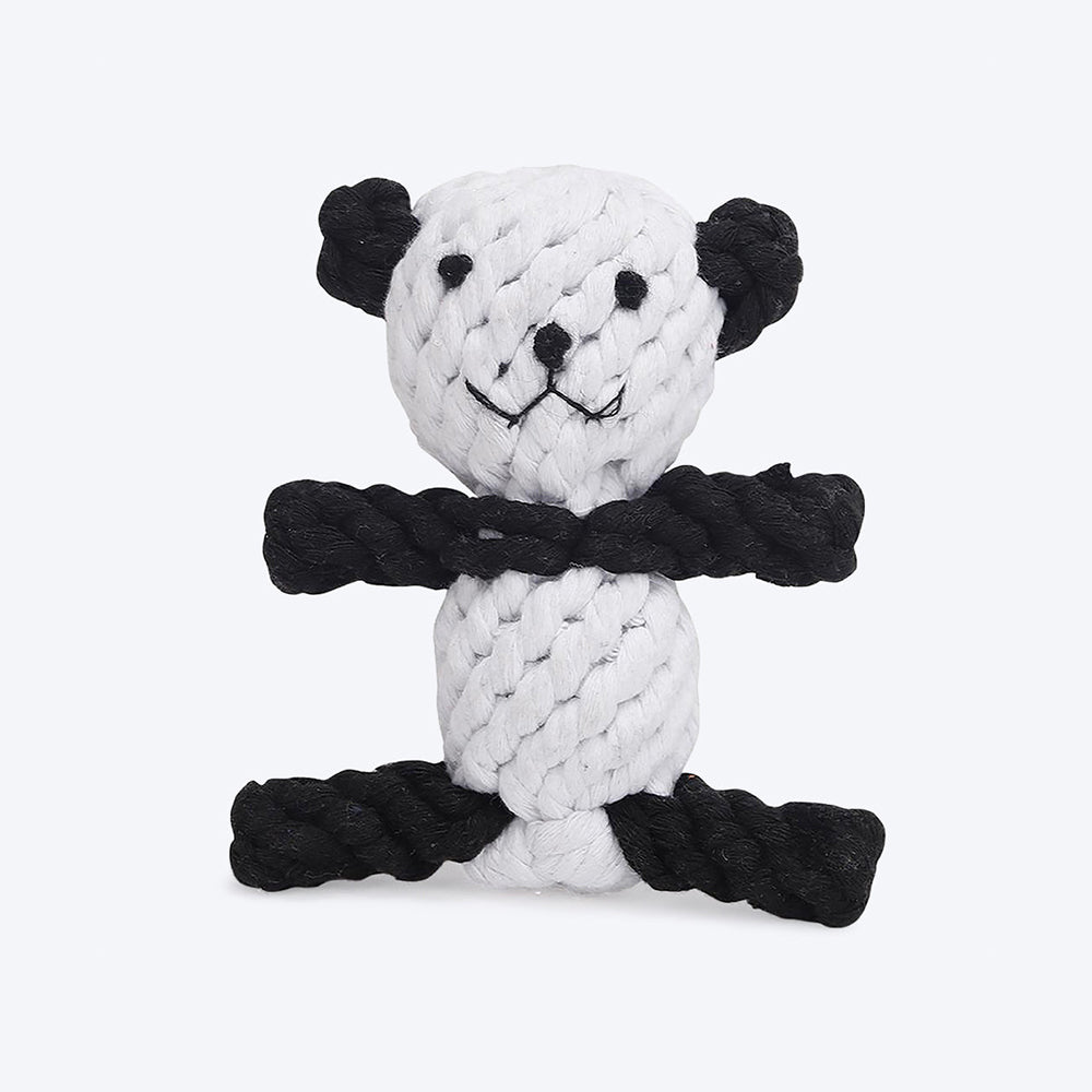 HUFT Positive Panda Dog Rope Toy - 12 cm - Heads Up For Tails