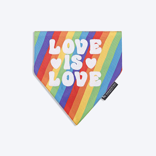 HUFT Pride Love is Love Dog Bandana - Heads Up For Tails
