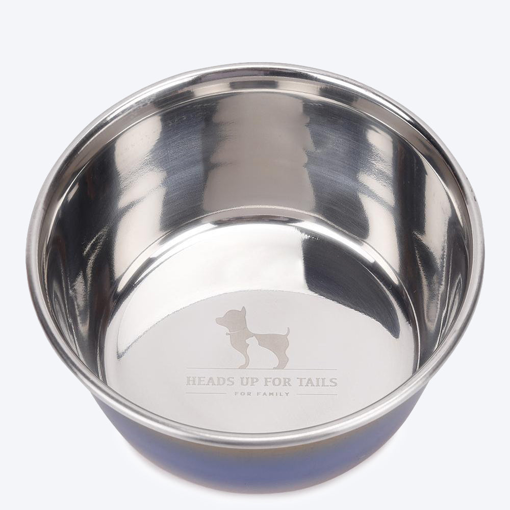 HUFT Pride Steel Dog Bowl - Heads Up For Tails