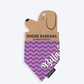 HUFT Purple Puzzle Personalised Dog Bandana - Heads Up For Tails