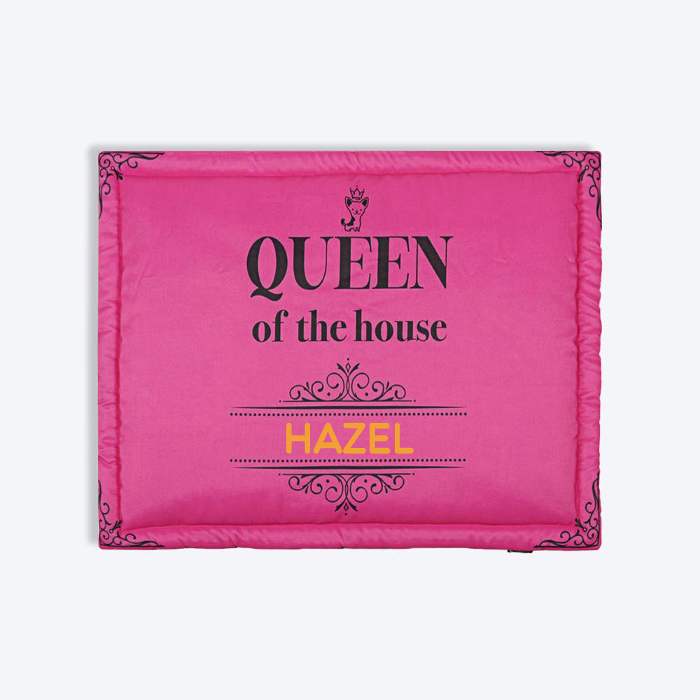 HUFT Queen of the House Personalised Dog & Cat Mat - Heads Up For Tails