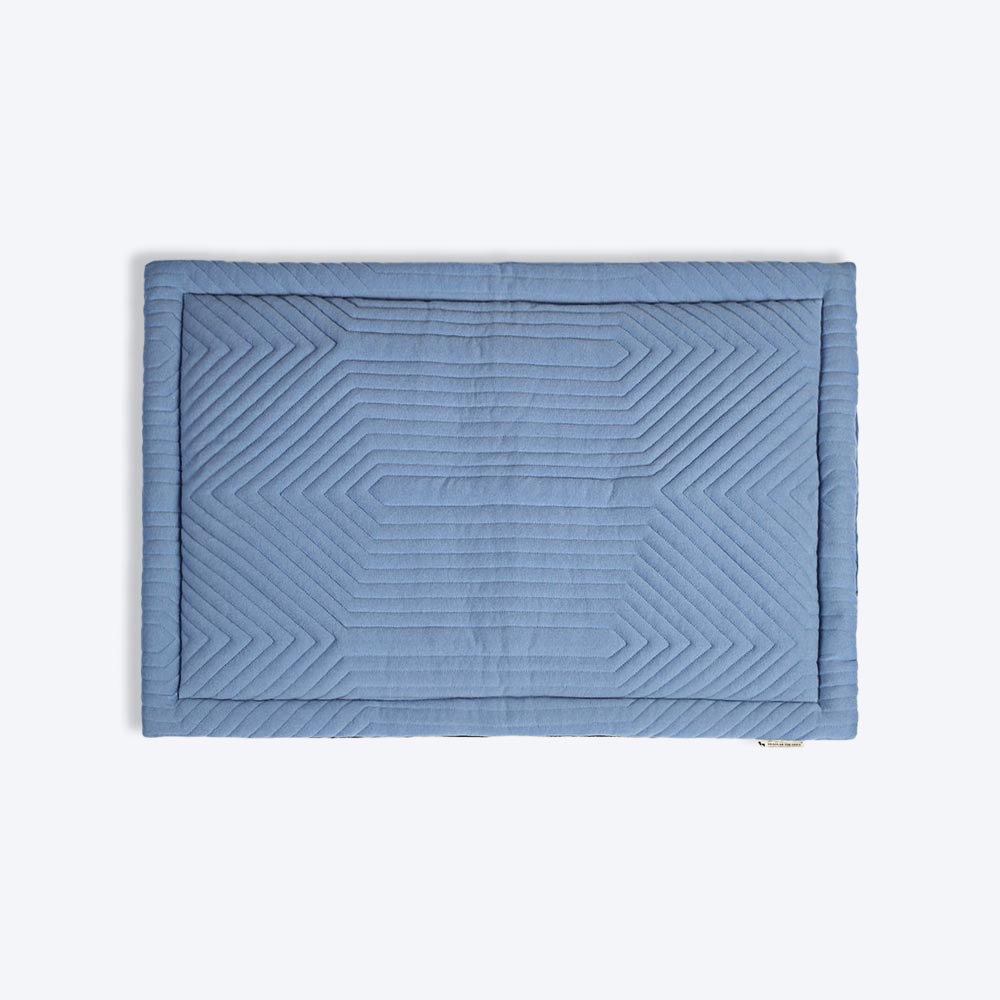 HUFT Quilted Jersey Mat - Forever Blue - Heads Up For Tails