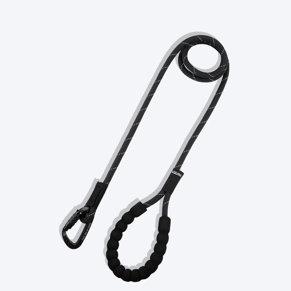 HUFT Rope Dog Leash with Carabiner - Black