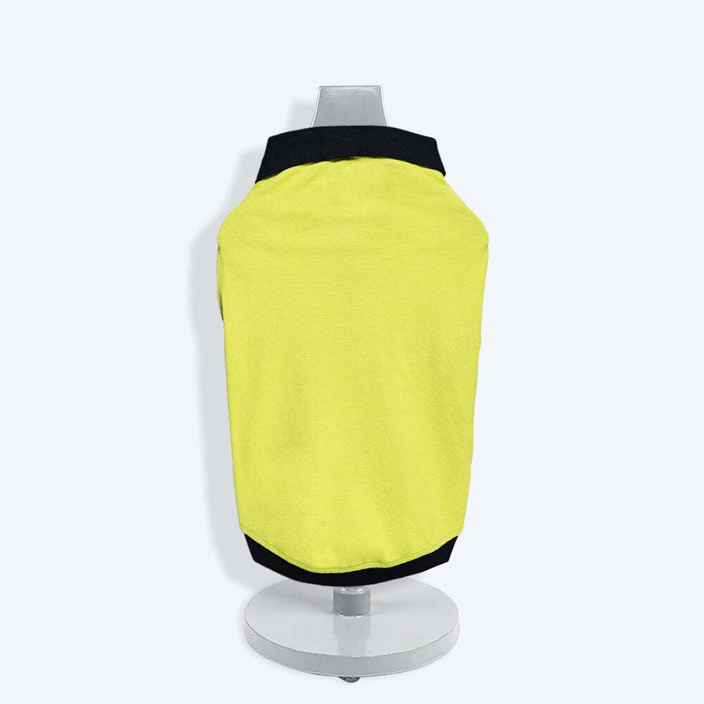 HUFT Solid Polo Dog T-Shirt - Lemon Green - Heads Up For Tails