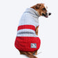 HUFT Striped Cable Knit Dog Sweater - Grey/Red - Heads Up For Tails