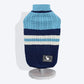 HUFT Striped Cable Knit Dog Sweater - Navy/Sky Blue4