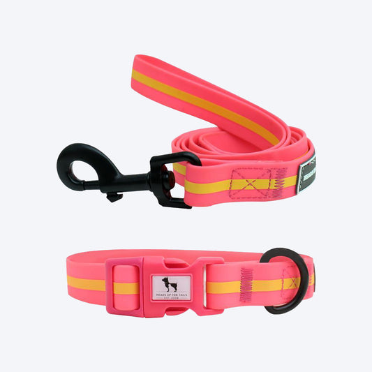 HUFT Waterproof Collar & Leash Set for Dogs - Pink-1