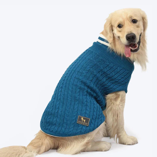 HUFT Winter Land Dog Sweater - Blue - Heads Up For Tails
