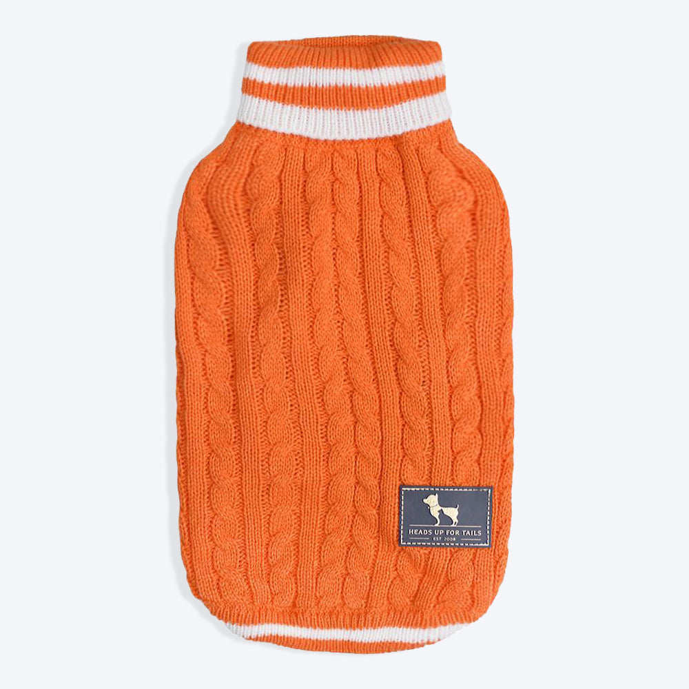 HUFT Winter Land Dog Sweater - Orange4