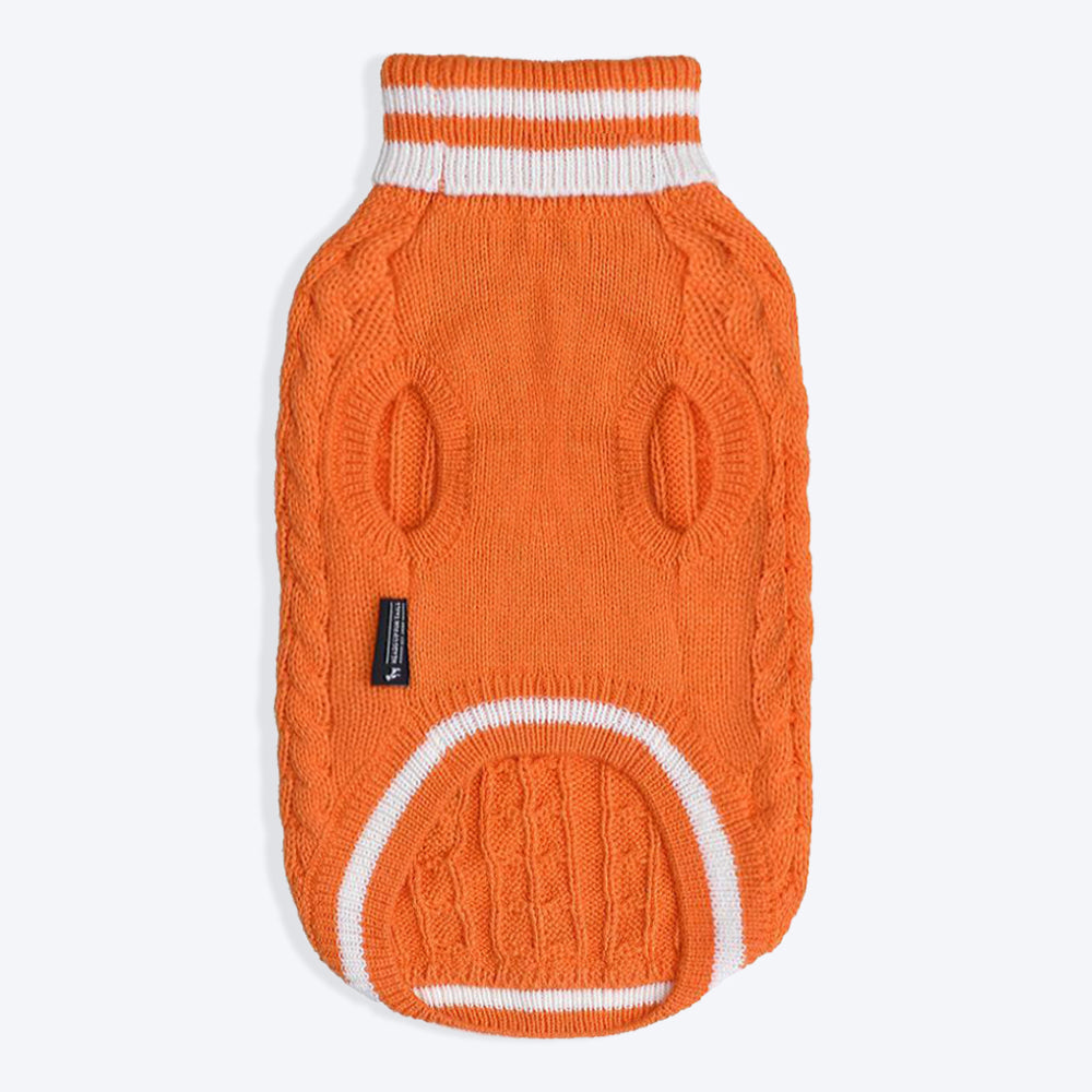 HUFT Winter Land Dog Sweater - Orange5