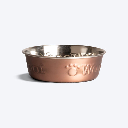 HUFT Woof Embossed Bowl for Dogs - Heads Up For Tails
