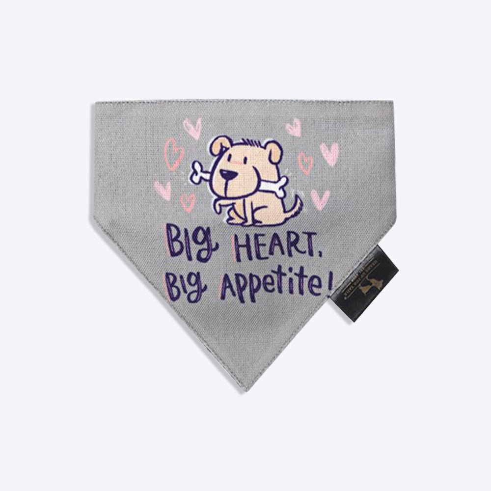 HUFT X Alicia Souza Big Heart Big Appetite Dog Bandana - Heads Up For Tails