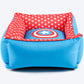 HUFT X©Marvel Captain America Lounger Dog Bed - Heads Up For Tails