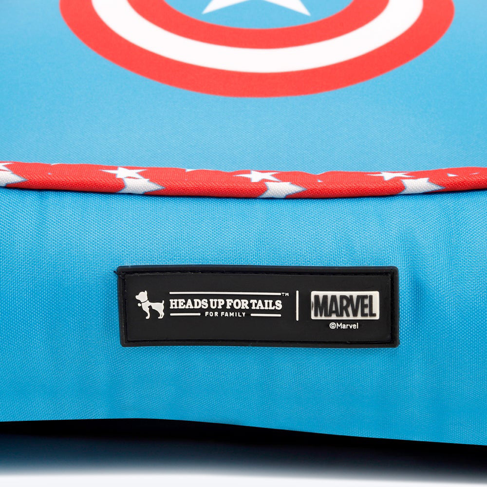 HUFT X©Marvel Captain America Lounger Dog Bed - Heads Up For Tails