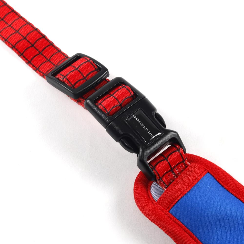 Spider-Man HUFT & Reversible Heads Harness For Blue - Up Dog X©Marvel Tails Red –