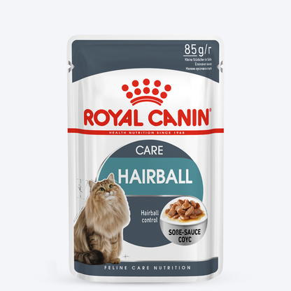 Royal Canin Hairball Care Wet Cat Food - 85 g packs - Heads Up For Tails