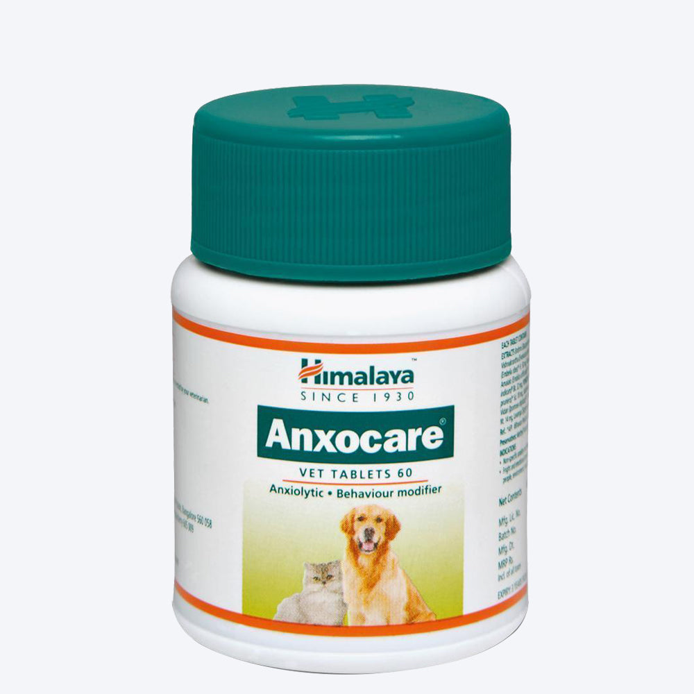 Himalaya Anxocare Vet Tablets - 60 Tabs - Heads Up For Tails