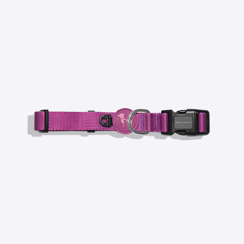 HUFT Classic Nylon Puppy Collar - Purple - Heads Up For Tails
