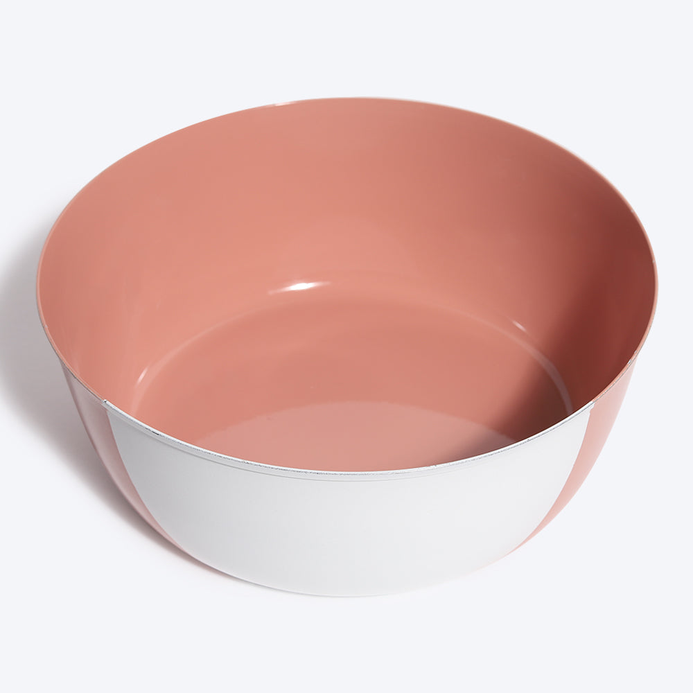 HUFT Karmic Steel Bowl For Dogs - Peach-4