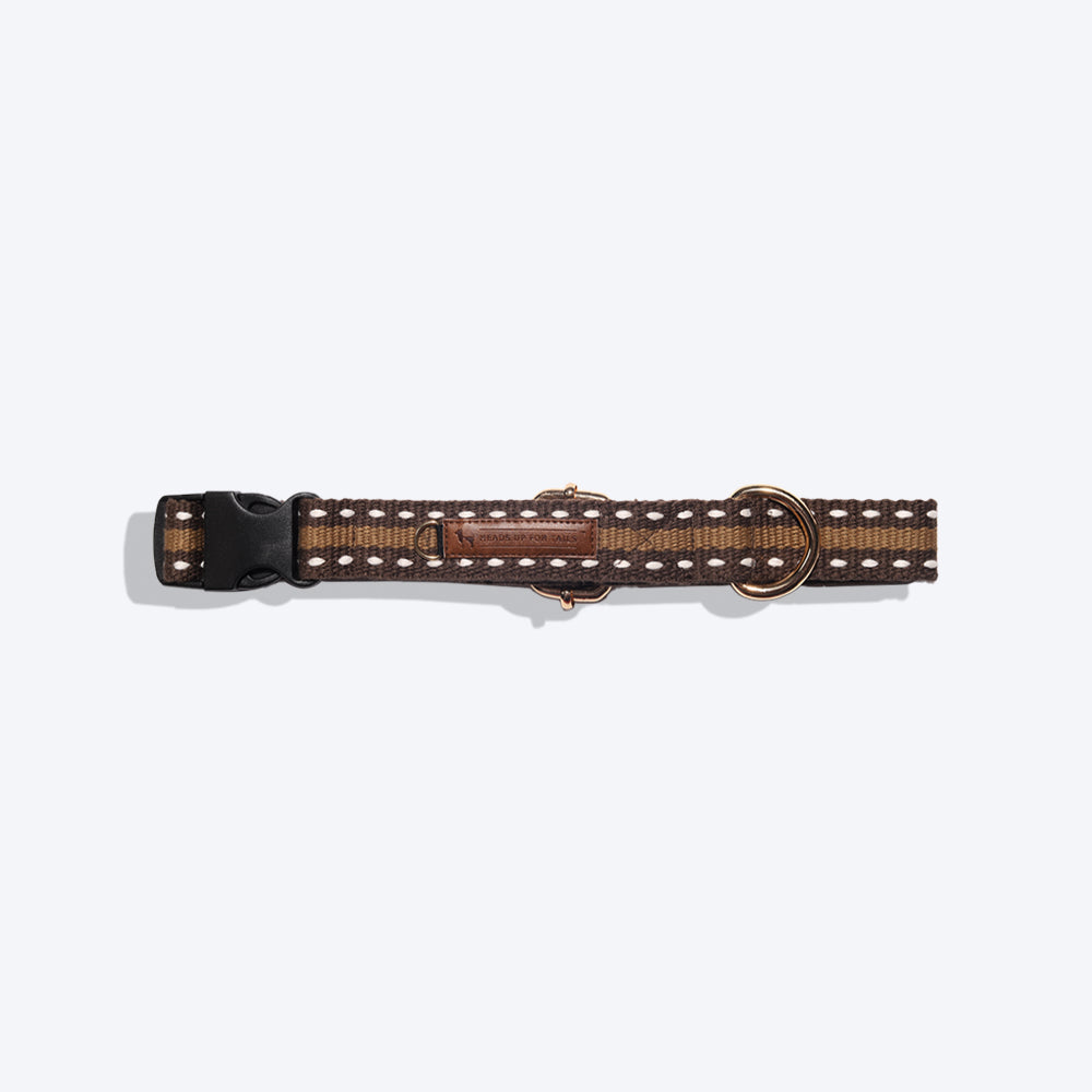 HUFT Jungle Collection Cotton Dog Collar - Olive - Heads Up For Tails