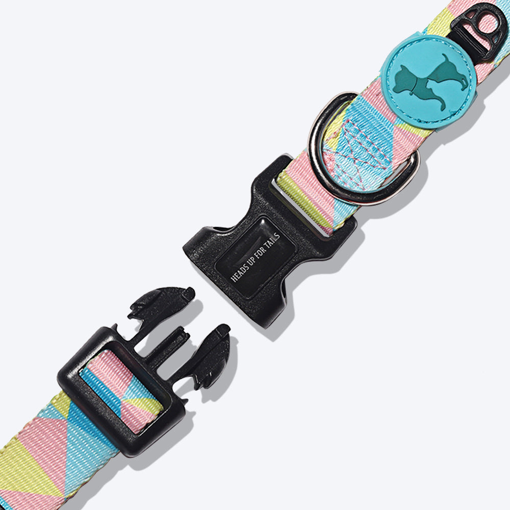 HUFT Patchwork Slumber Coral Dog Collar - Heads Up For Tails