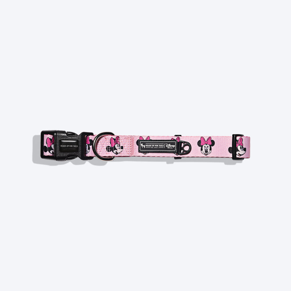 HUFT X©Disney Minnie Dog Collar - Pink - Heads Up For Tails