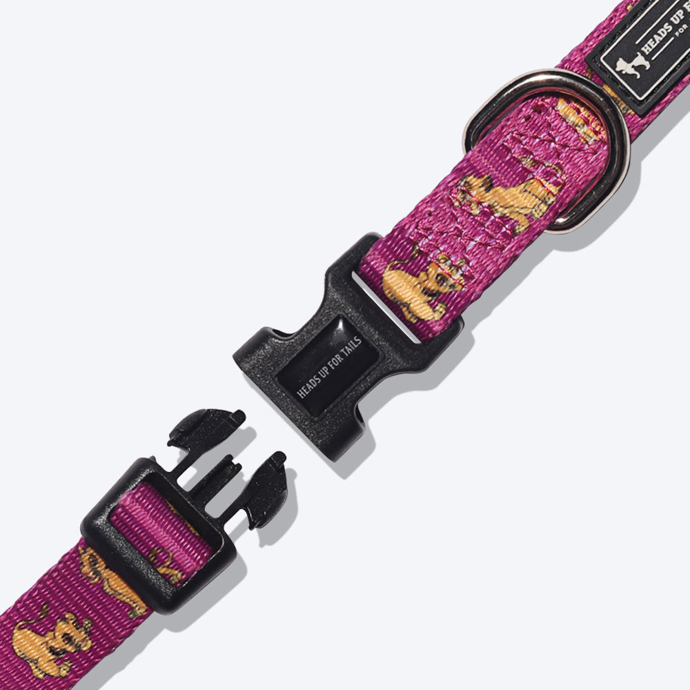 HUFT X©Disney Simba Dog Collar - Purple - Heads Up For Tails