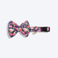 HUFT Flower Power Dog Collar With Free Bow Tie - Heads Up For Tails