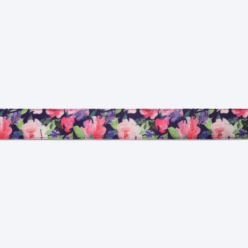 HUFT Flower Power Dog Collar With Free Bow Tie - Heads Up For Tails