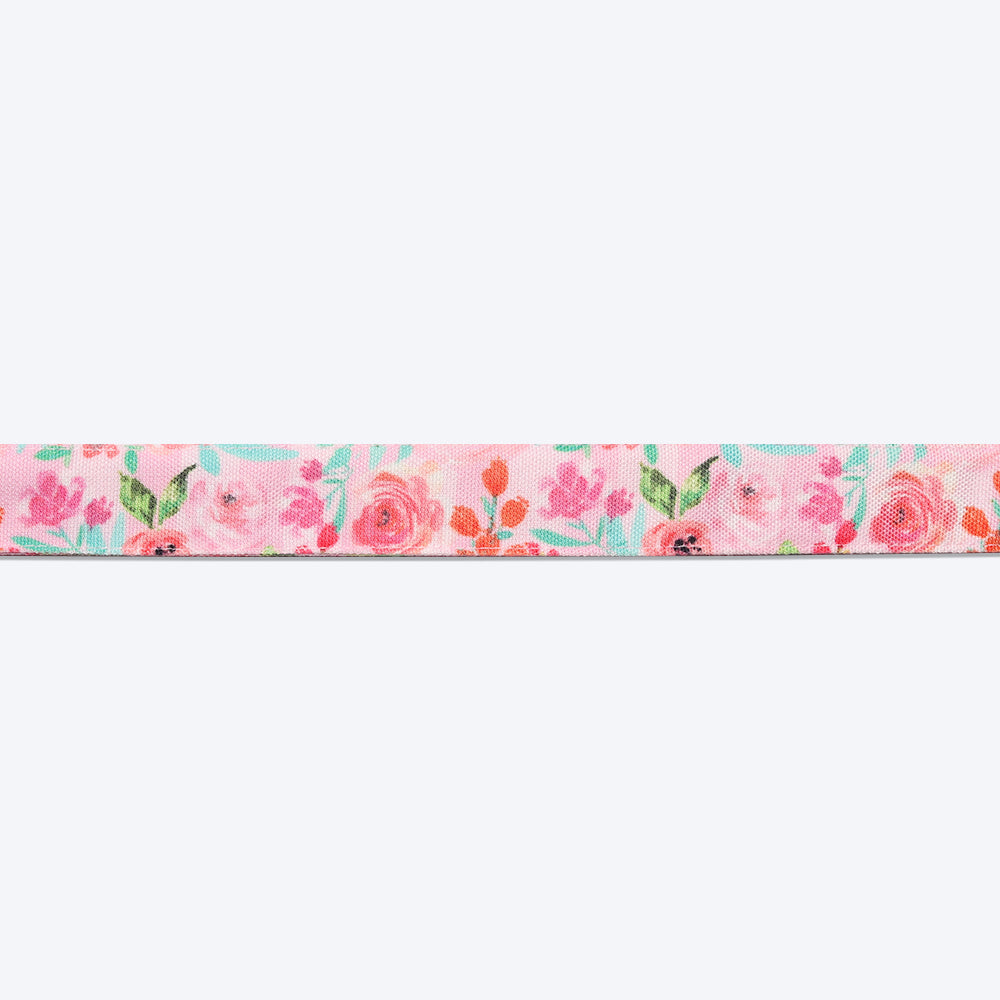 HUFT Fresh Blooms Dog Collar With Free Bow Tie - Heads Up For Tails