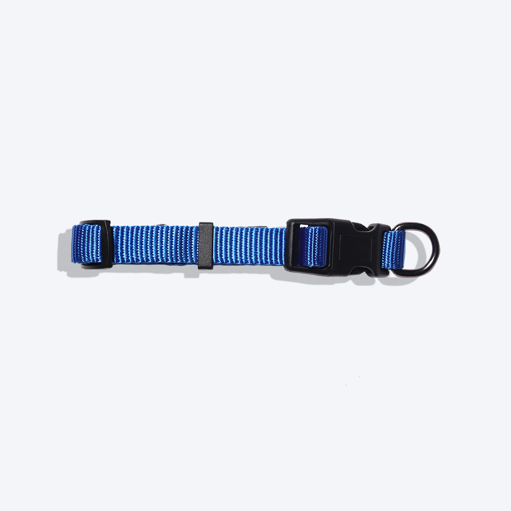 HUFT Essentials Nylon Puppy Collar - Navy - Heads Up For Tails