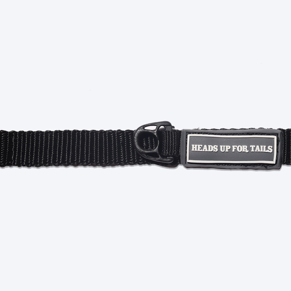 HUFT Essentials Nylon Dog Collar - Black (Can be Personalised) - Heads Up For Tails