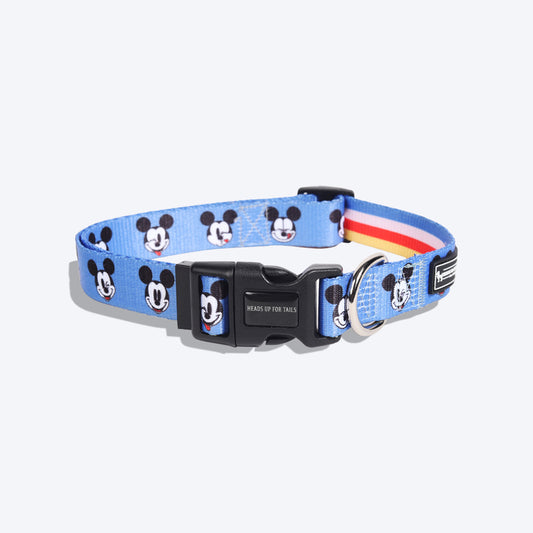 HUFT X©Disney Mickey Dog Collar - Sky Blue - Heads Up For Tails