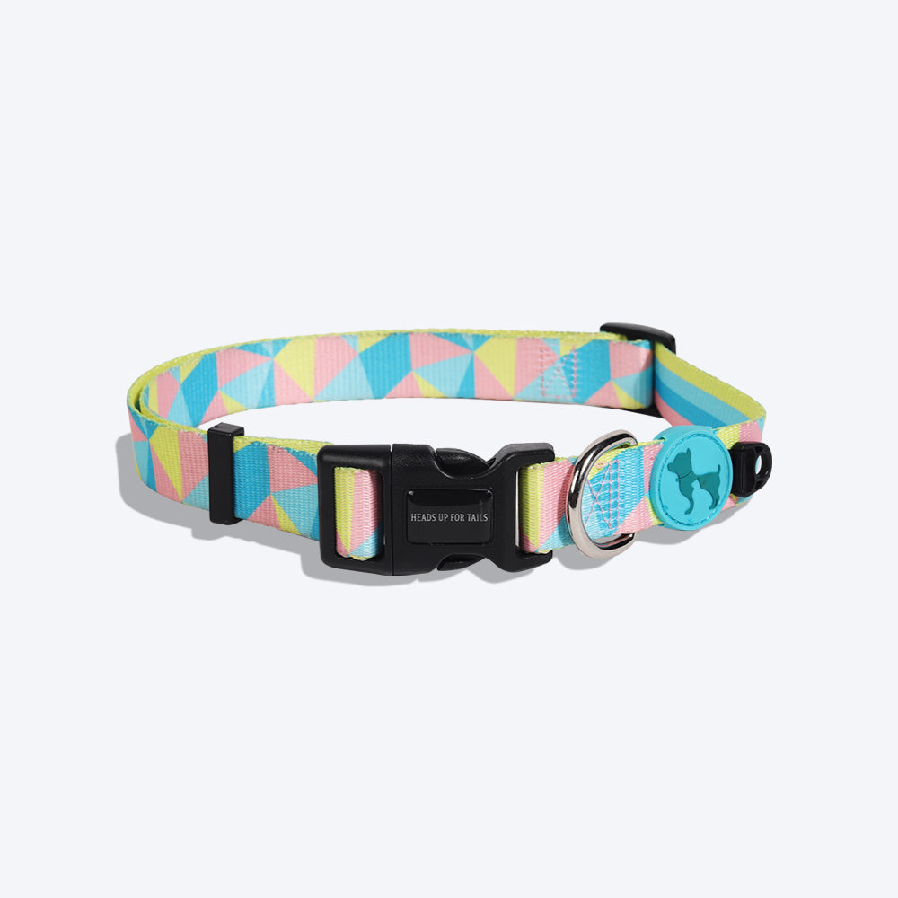 HUFT Patchwork Slumber Coral Dog Collar - Heads Up For Tails