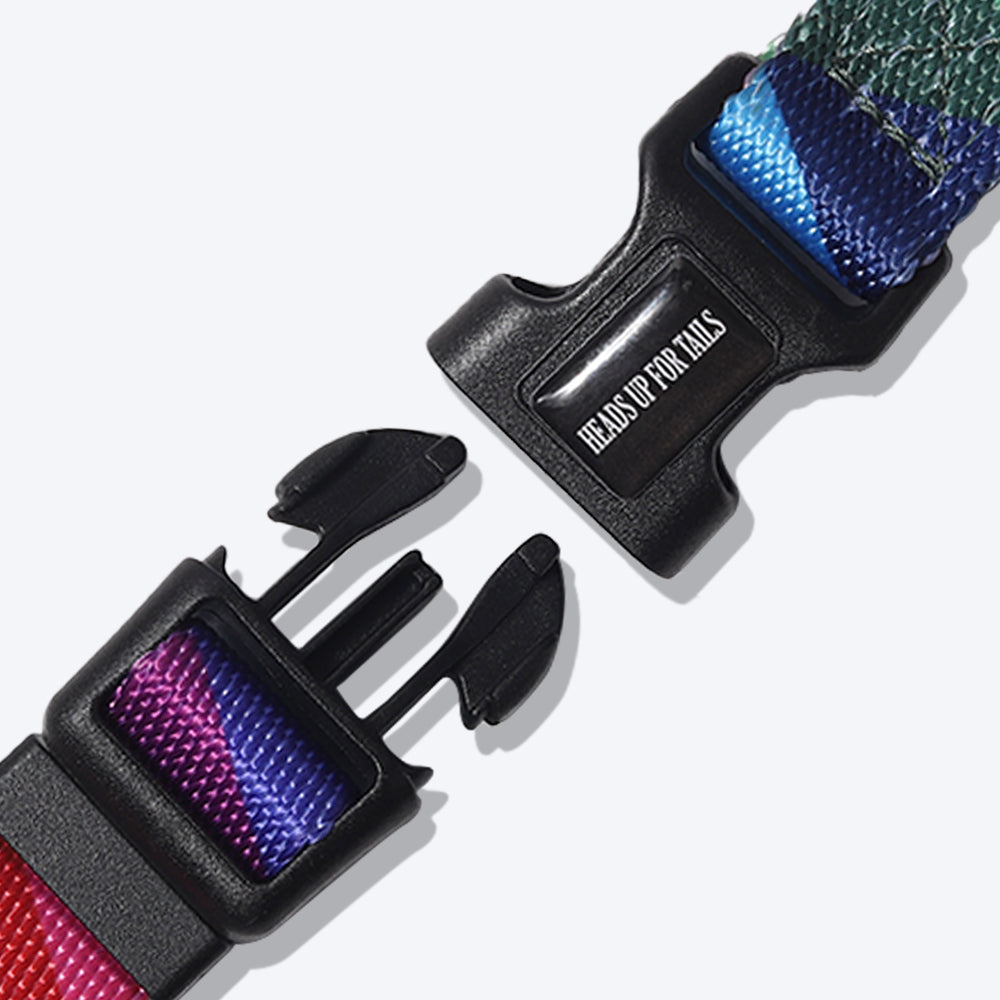 HUFT Nylon Rainbow Dog H Harness - Heads Up For Tails