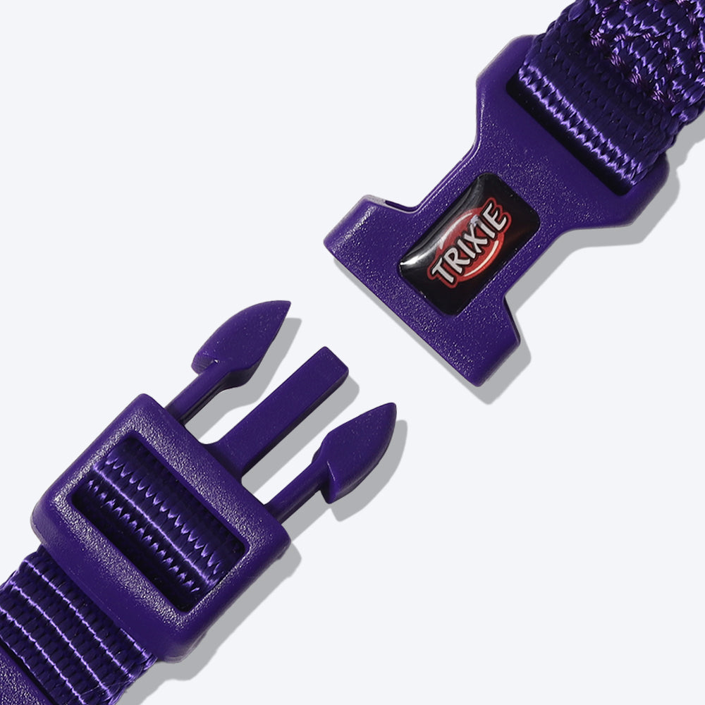 Trixie Premium Nylon H-Harness For Dogs - Violet - Heads Up For Tails