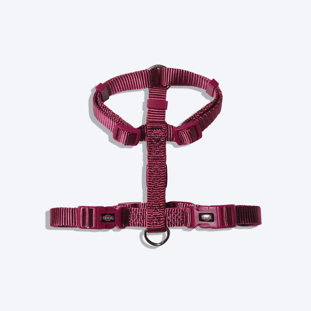 Trixie Premium Nylon H-Harness For Dogs - Orchid - Heads Up For Tails