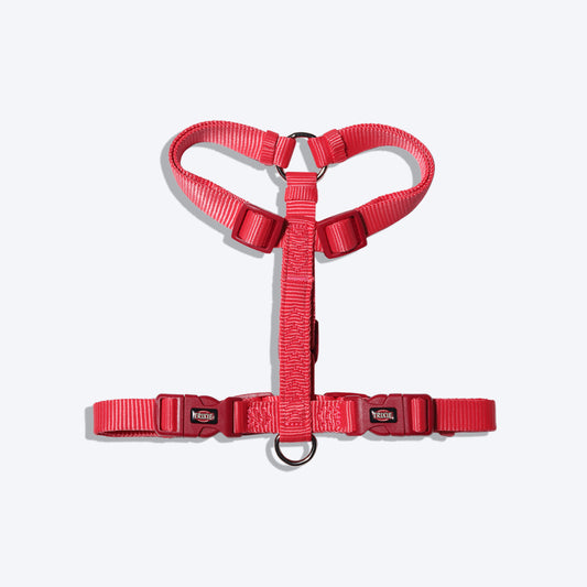 Trixie Premium Nylon H-Harness For Dogs - Fuchsia - Heads Up For Tails