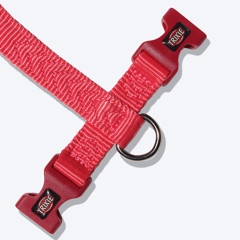Trixie Premium Dog H-Harness - Red - Heads Up For Tails